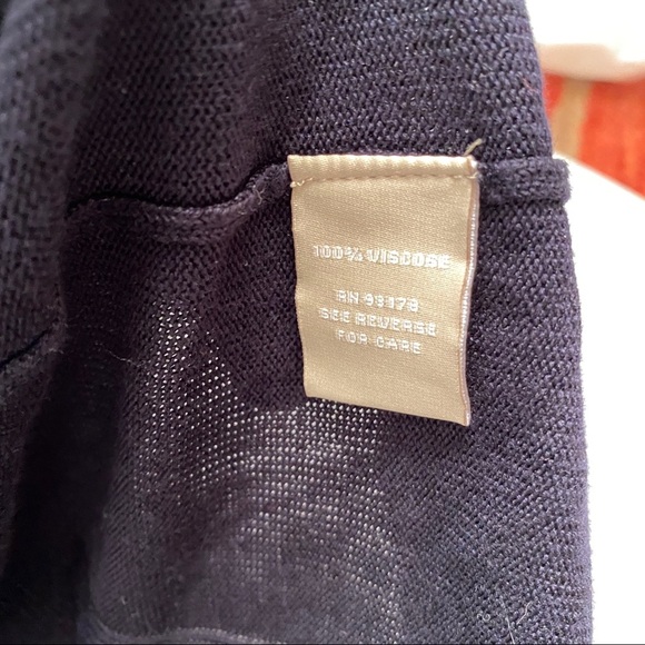 Joan Vass navy blue open cardigan - Picture 5 of 7